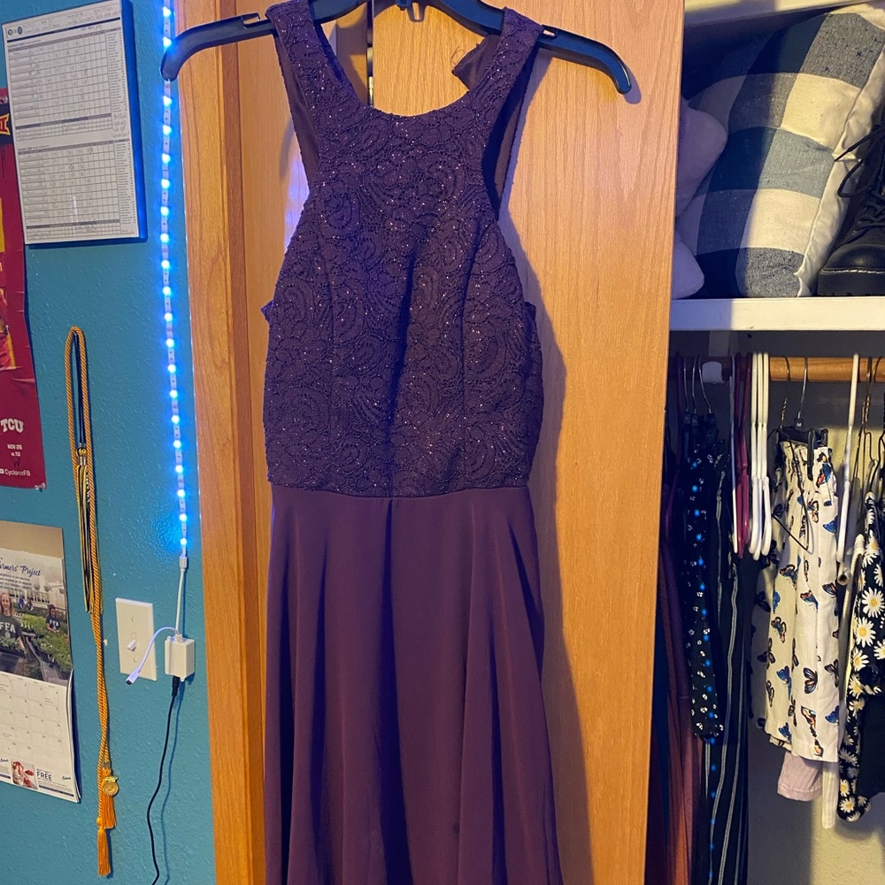 Speechless size 9 short purple formal dress